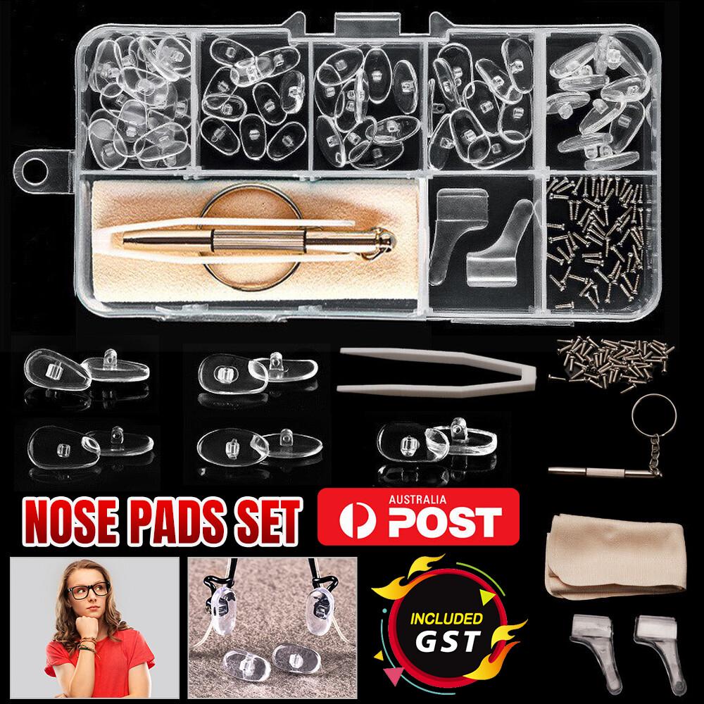 35 Pairs Silicone Glasses Nose Pads Set Eye Glasses Repair Kit Anti-Slip