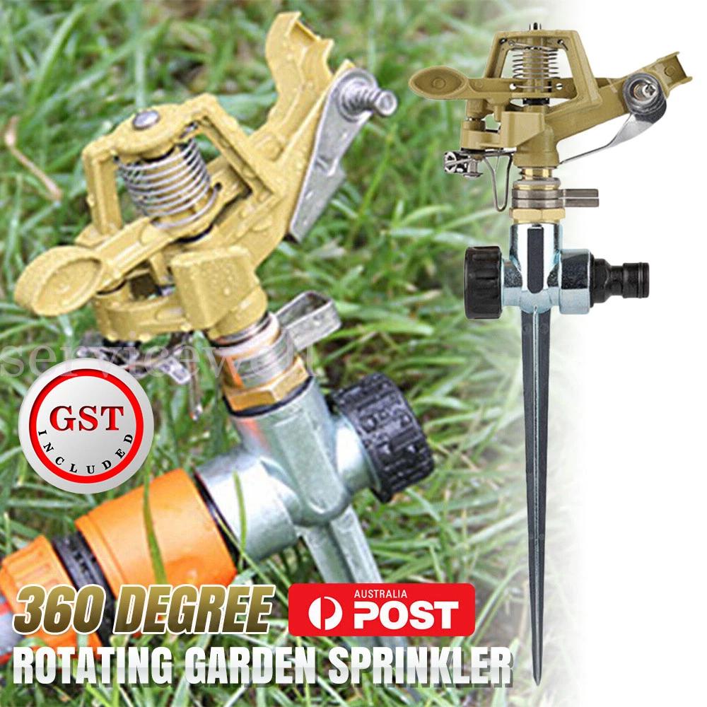 360° Rotating Adjustable Garden Lawn Water Sprinkler Grass Irrigation Sprayer