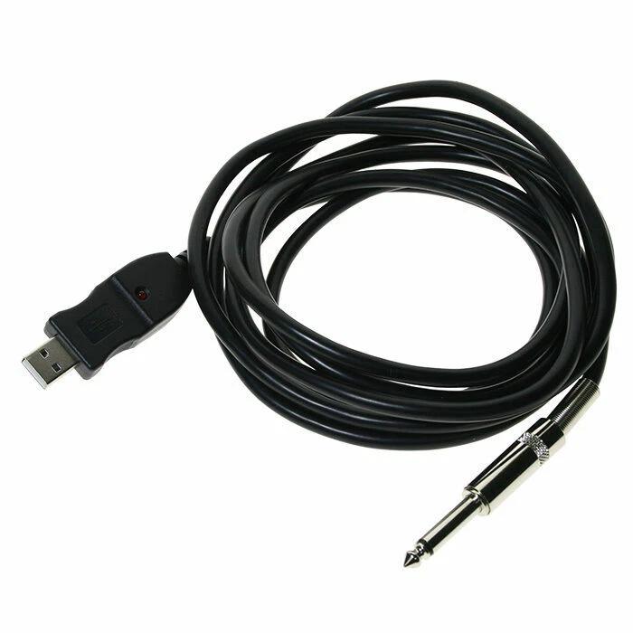 3M 1/4in Guitar Bass Keyboard to USB Interface Link Cable for PC / Mac Recording - Image 2