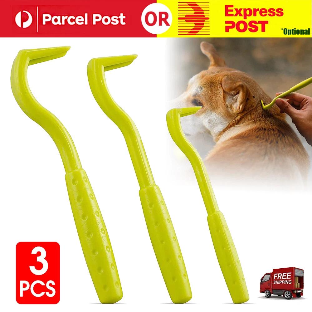 3PCS Tick Removal Tool Scratching Remover Tool Picker Pet Flea Tick Hook Twister