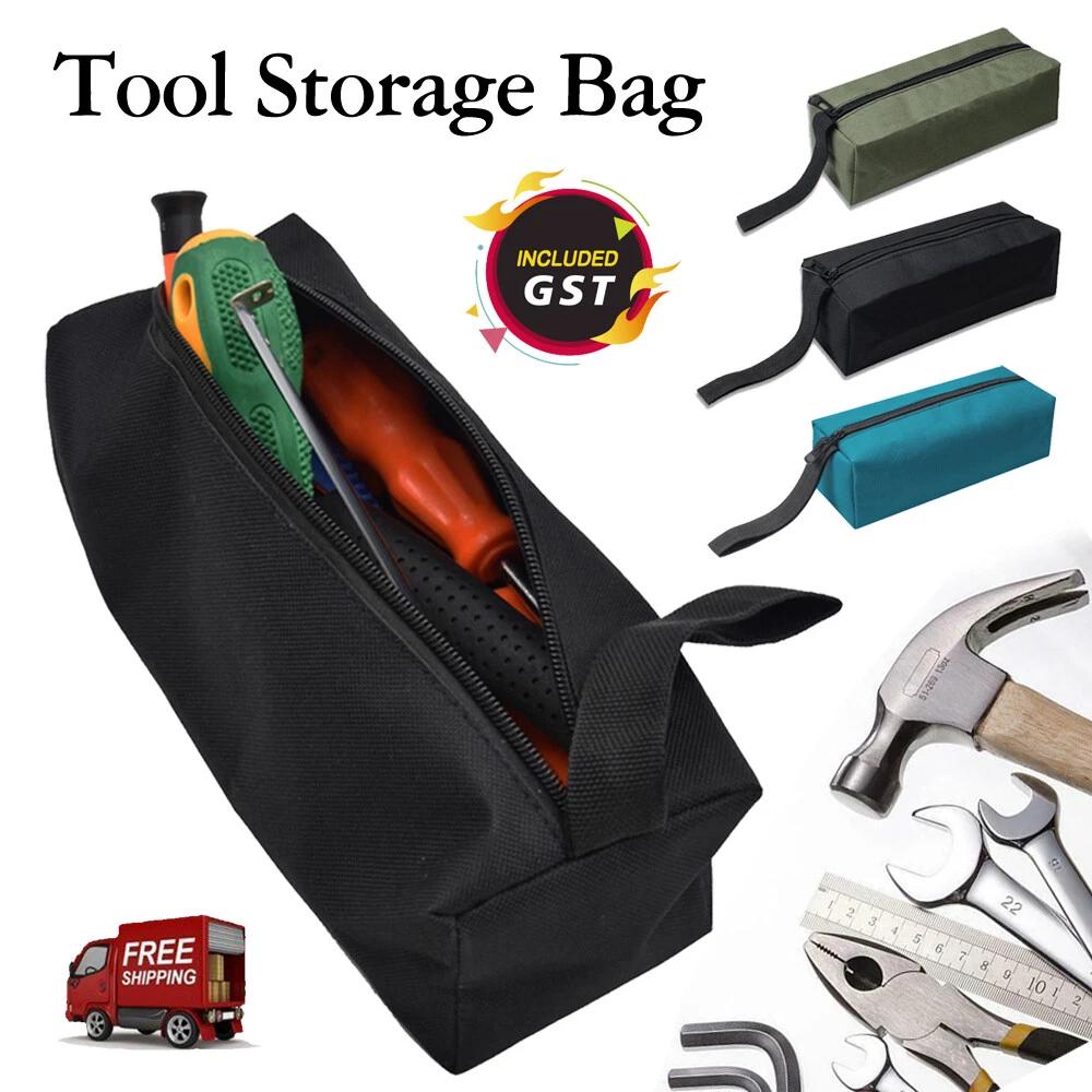 3PCS Tool Storage Bag Spanner Wrench Zip Pocket Organizer Carry Case Tools Pouch