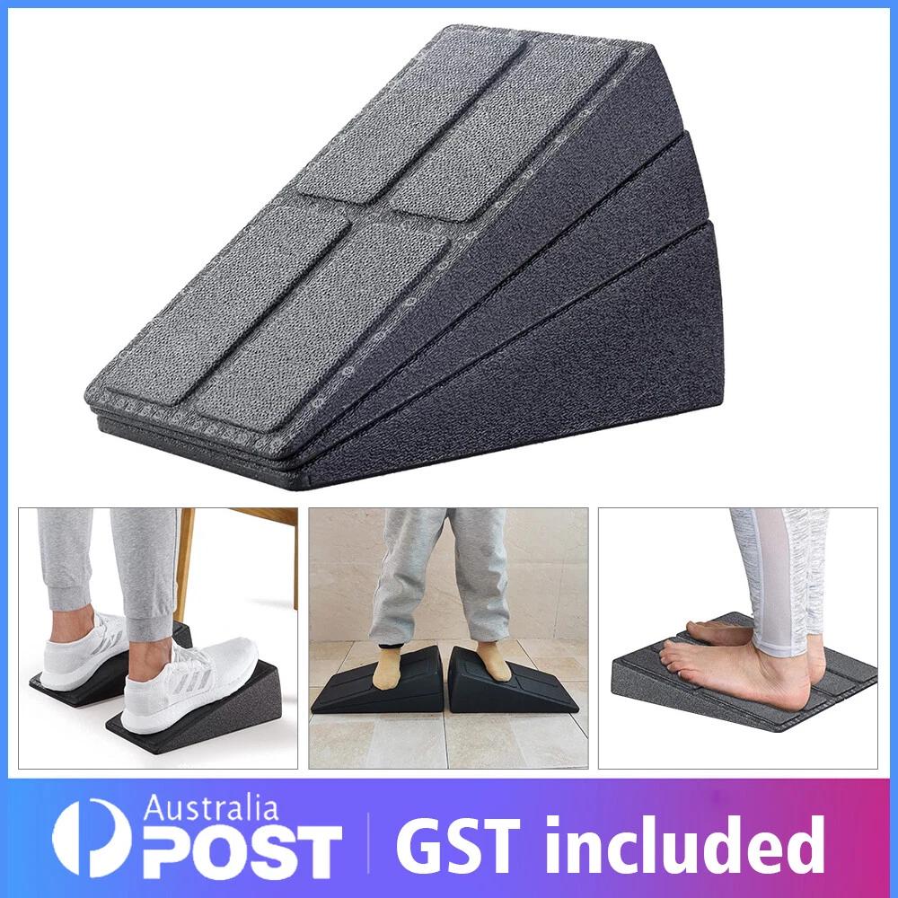 3Pcs Wedge Stretch Slant Squat Board Slanting Yoga Block Exercise Gym Fitness AU
