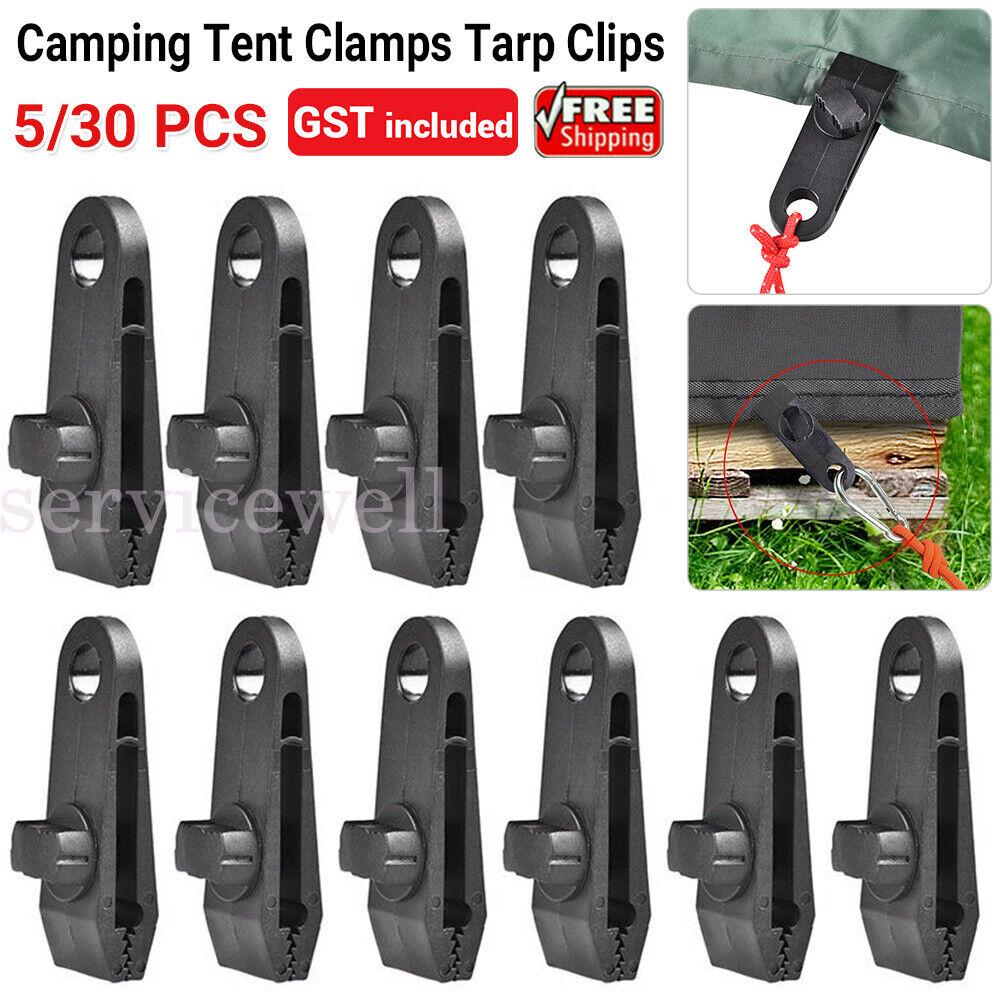 Awning Tarp Tent Clip Canvas Clamp Heavy Duty Camping Survival Grip Tool