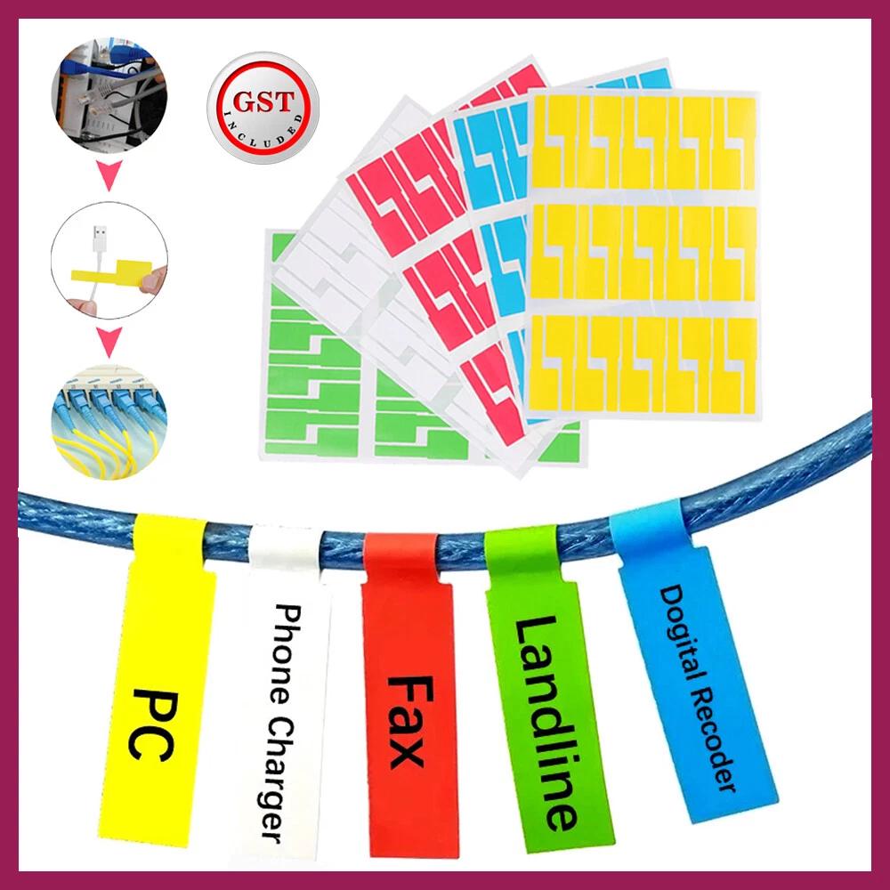 A4 Network Fiber Cable Label sticker Self-adhesive WaterProof Printable