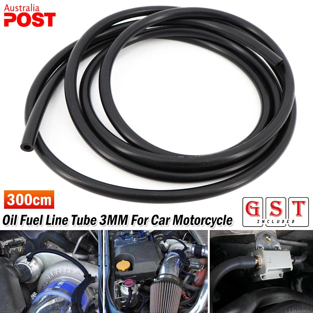3 Meters Silicone Vacuum Hose Gas Oil Fuel Line Tube 3MM For Car Motorcycle