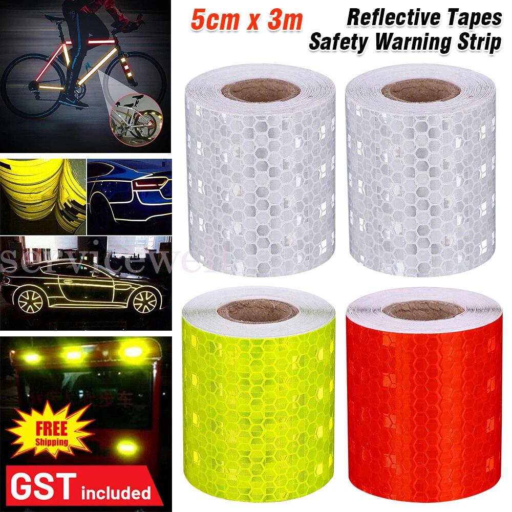 3 Meters Wide Roll Strip High Reflective Tape Hex Hi Vis Safety Gate Bicycle Car