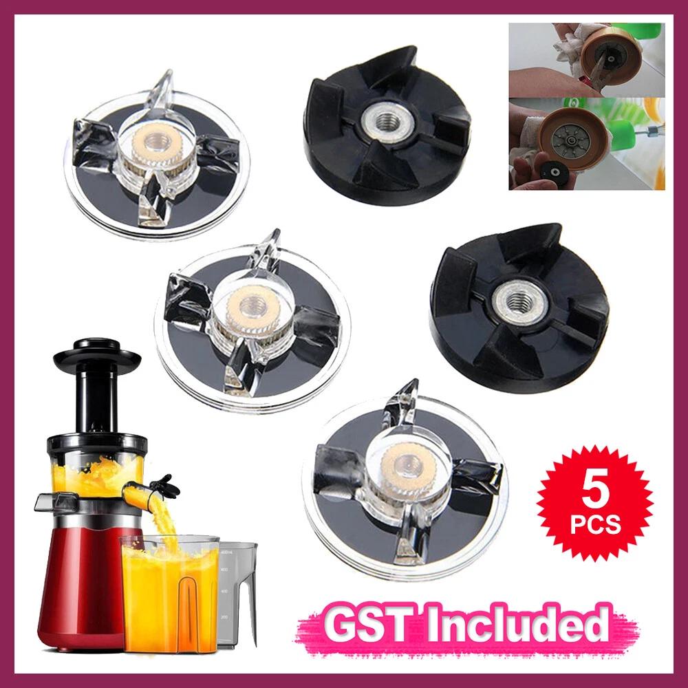 3 Plastic Gear Base + 2 Rubber gear for Magic Bullet Replacement Spare Parts NEW