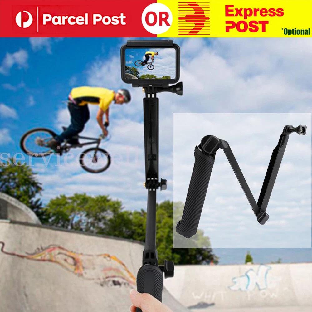 3 Way For GoPro Tripod Selfie Stick Monopod Adjustable For Go Pro Hero 8 7 6 543
