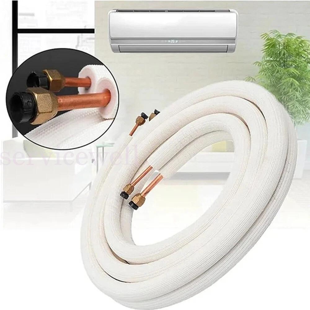 3m Insulated Copper Pipe Split Line Air Conditioner Pipe Fitting Pair Coil Tube - Image 7