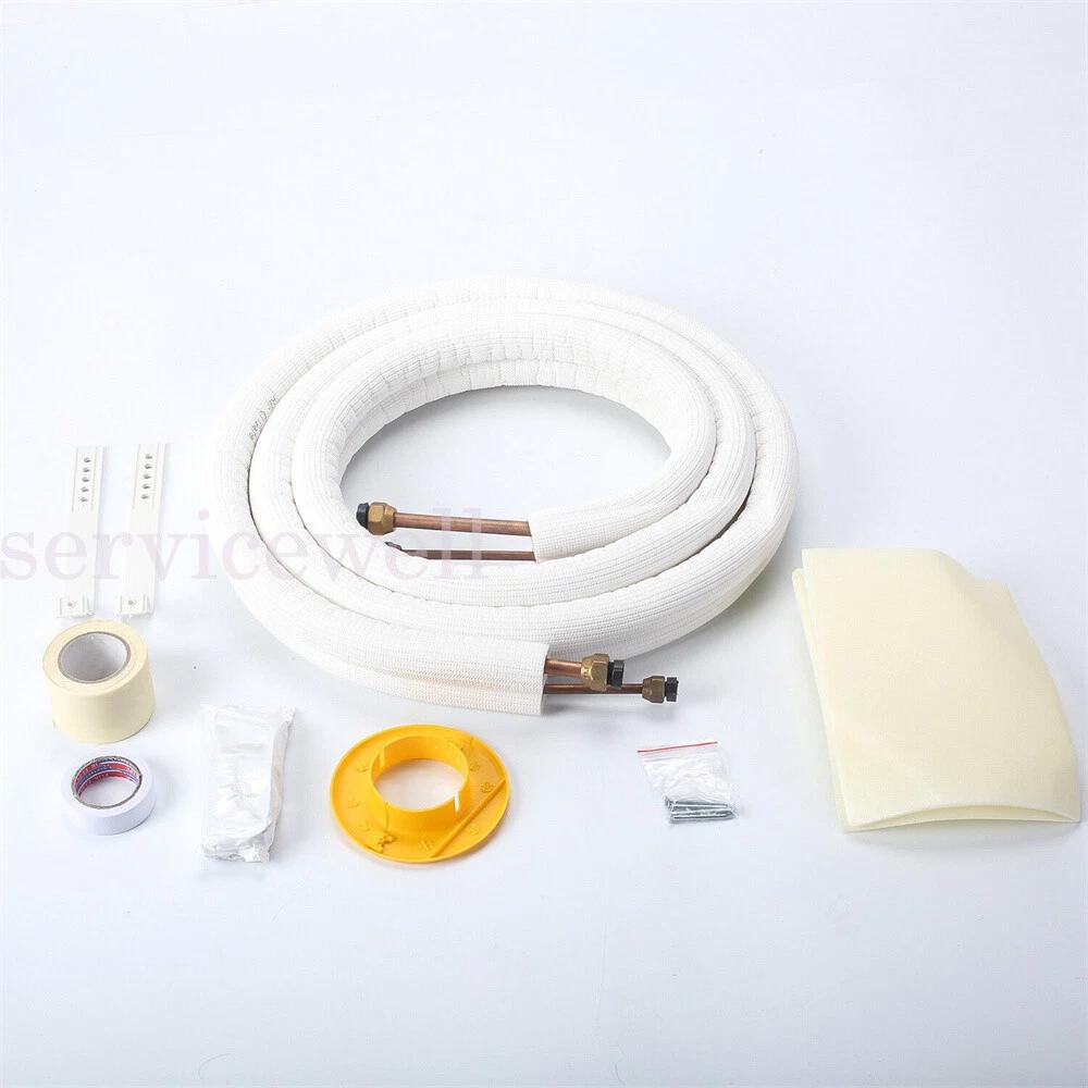 3m Insulated Copper Pipe Split Line Air Conditioner Pipe Fitting Pair Coil Tube - Image 2