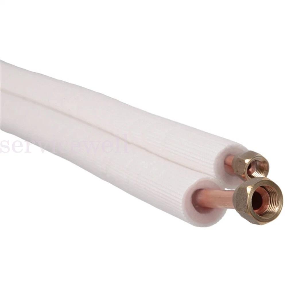 3m Insulated Copper Pipe Split Line Air Conditioner Pipe Fitting Pair Coil Tube - Image 4