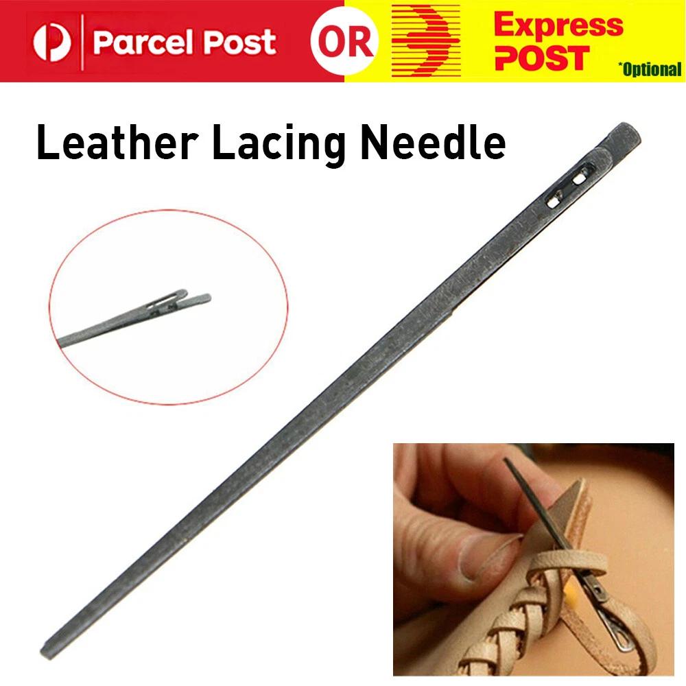 3pcs Leather Lacing Needle Sewing Tool DIY Knitting Double Hole Hand Stitching