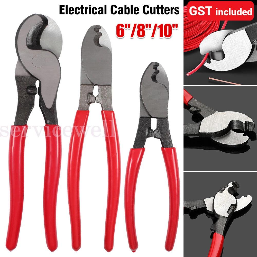 3pcs/set Electrical Cable Cutters Wire Cutting Plier Electrician NBN 6  8  10