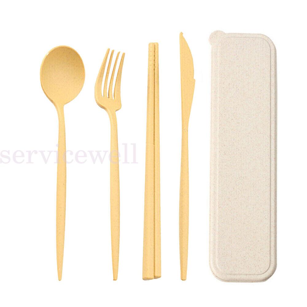 3pcs/set Travel Case Portable Cutlery Set with Reusable Spoon, Fork and Knife AU - Image 6