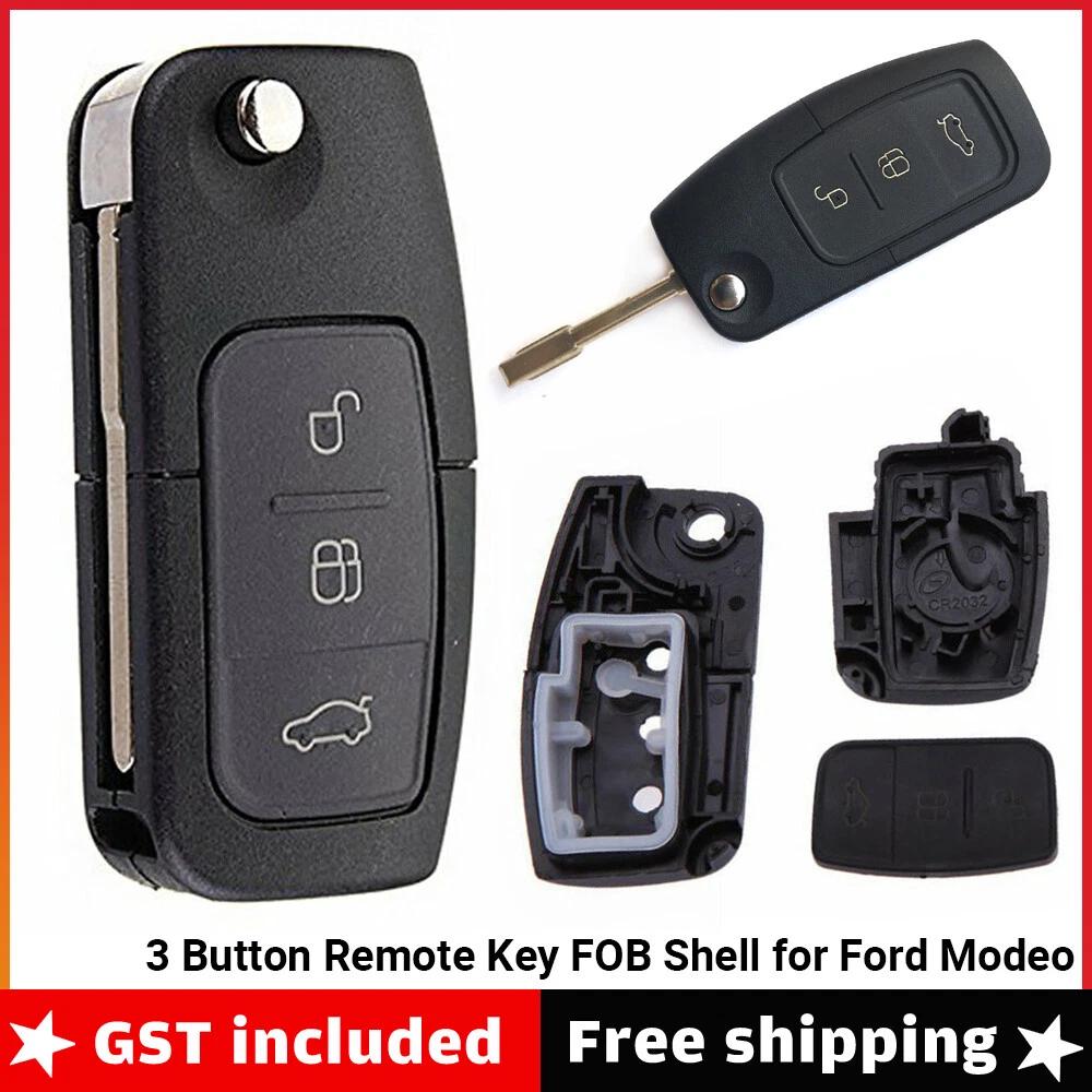 3x 3 Button Remote Key FOB Shell for Ford Falcon, Fiesta, Focus, Modeo Territory