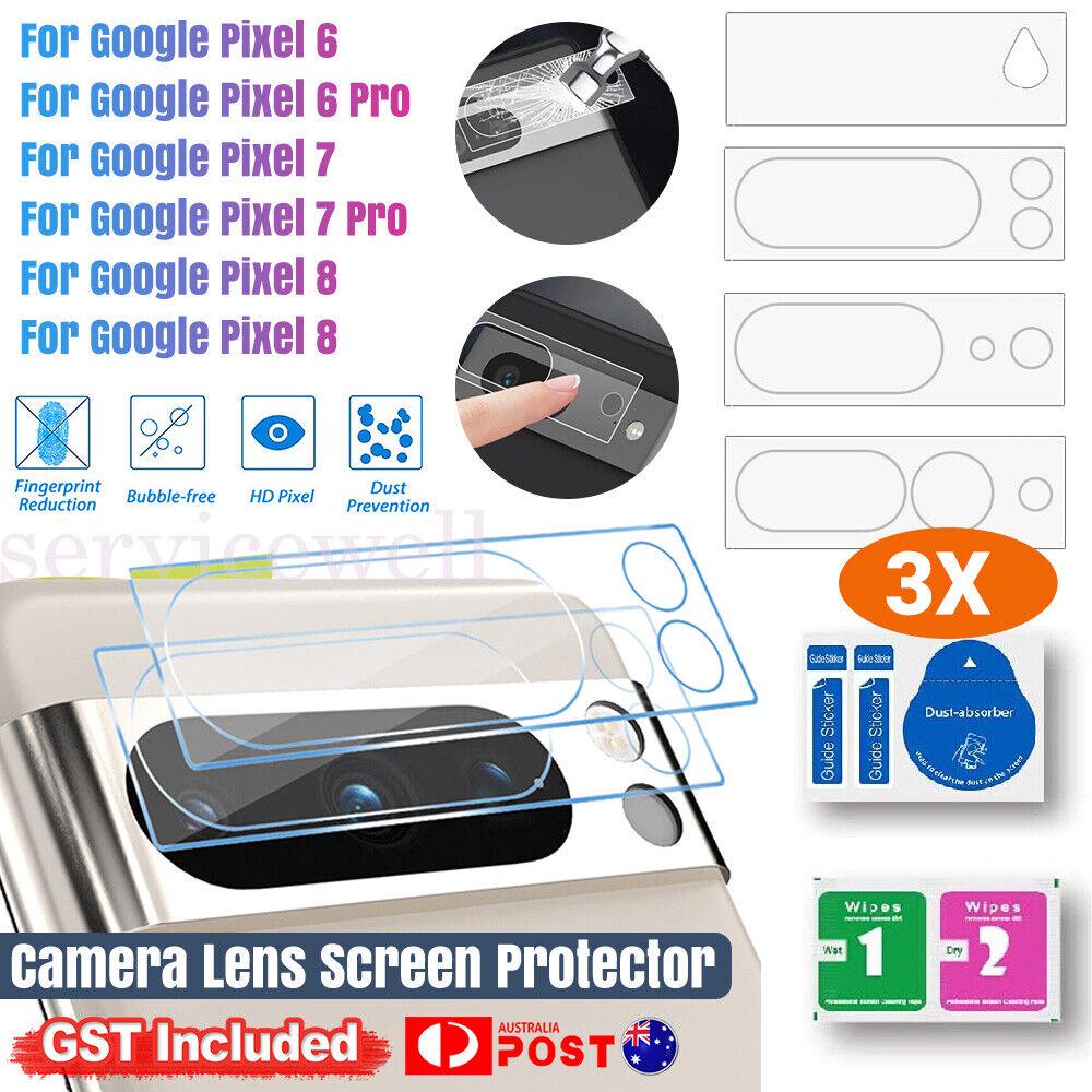 3x Tempered Glass Camera Lens Screen Protector For Google Pixel 6/6 Pro/7 pro/8