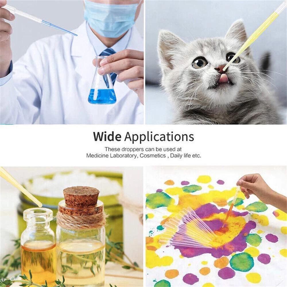 5/10ML Plastic Clear Eye Oil Dropper Transparent Graduat PipetteS - Image 2