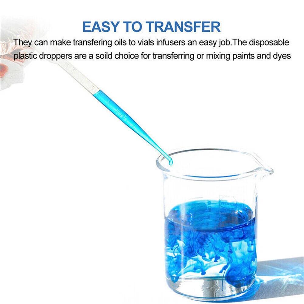 5/10ML Plastic Clear Eye Oil Dropper Transparent Graduat PipetteS - Image 6