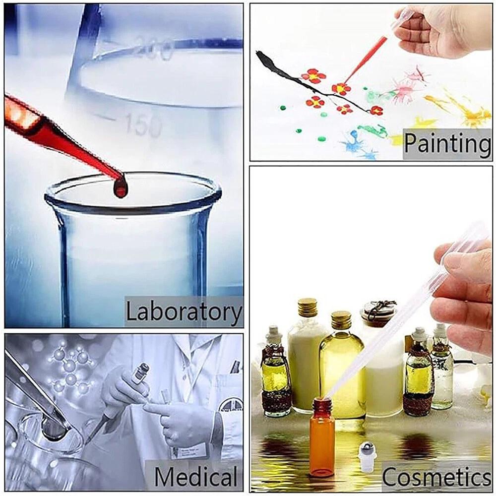 5/10ML Plastic Clear Eye Oil Dropper Transparent Graduat PipetteS - Image 3