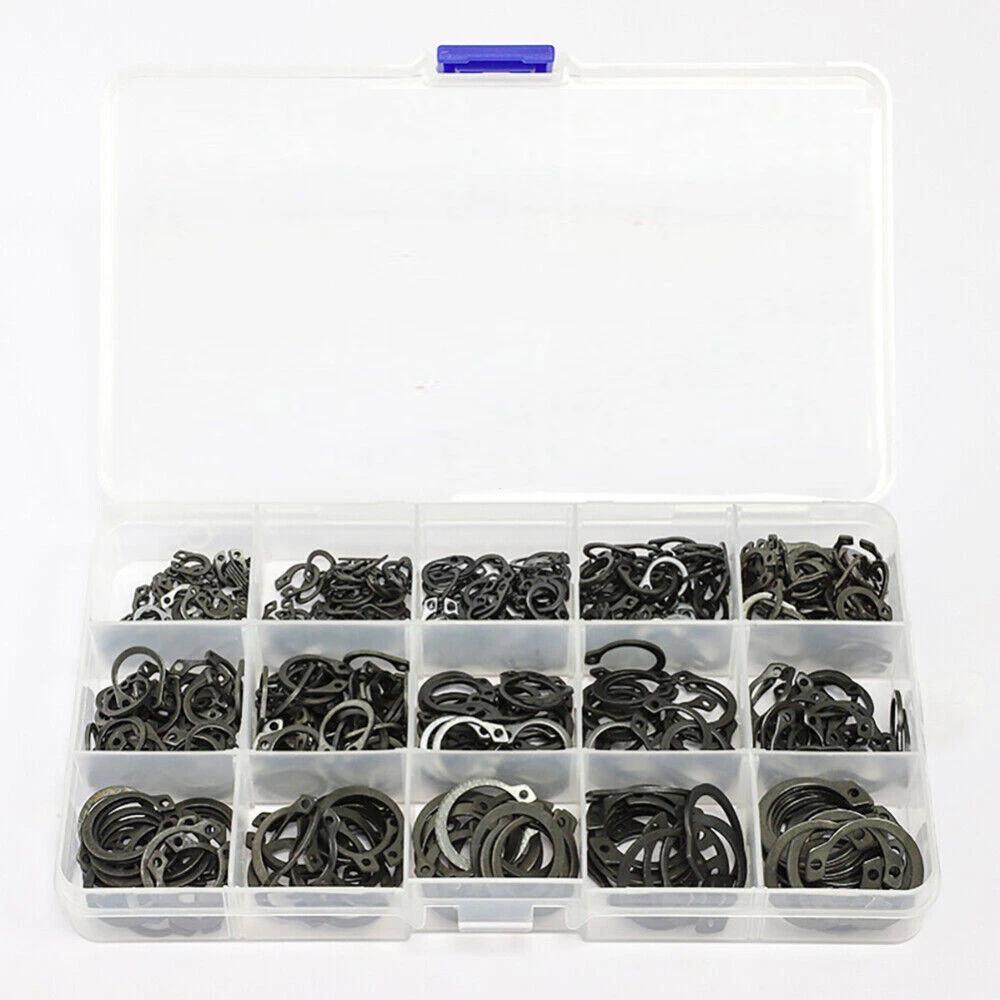 480pcs C-type Metric Internal External Circlip Snap Ring Grab Kit Assortment - Image 4