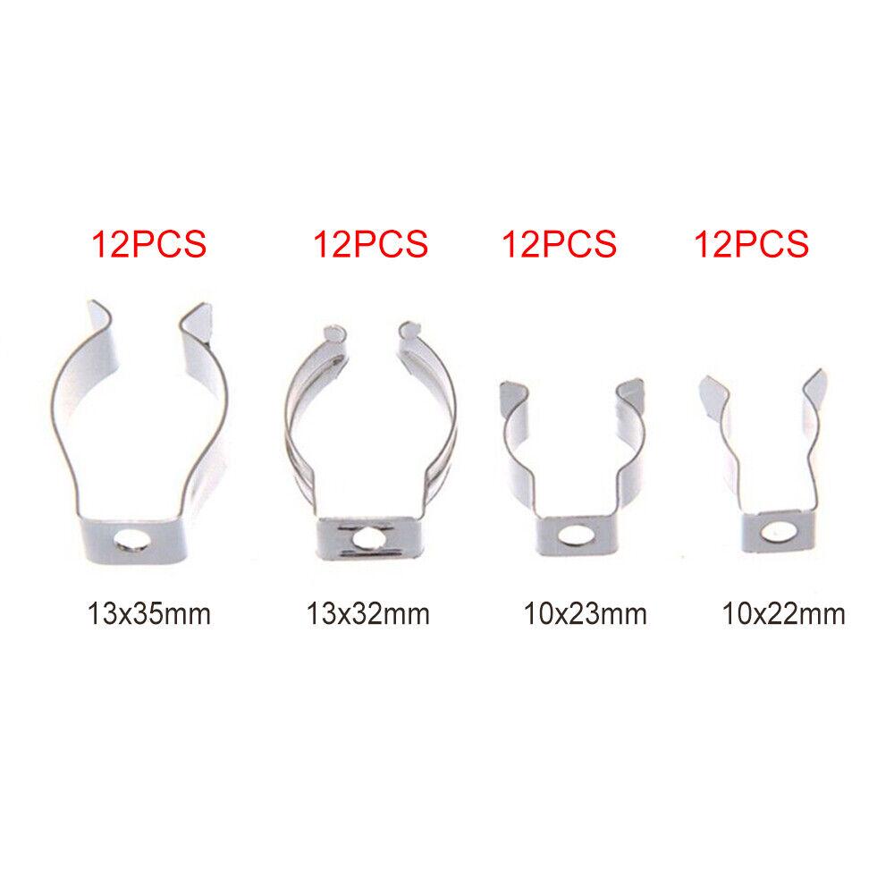 48PCS SPRING TERRY CLIPS OPEN TYPE SPRING STEEL TOOL CLIPS HEAVY DUTY Durable - Image 2