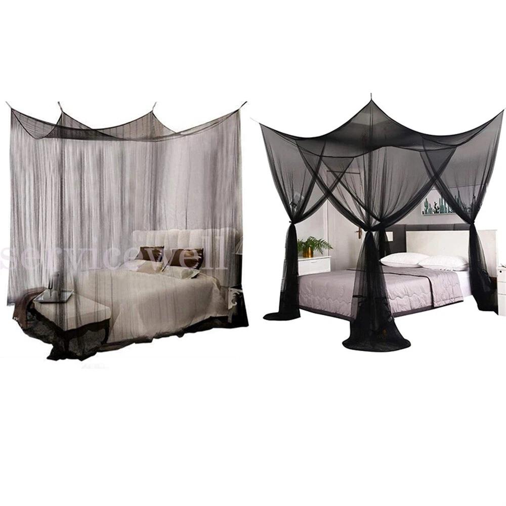 4 Corner Canopy Insect Mosquito Net Protect Twin Full Queen King Netting Tent - Image 5