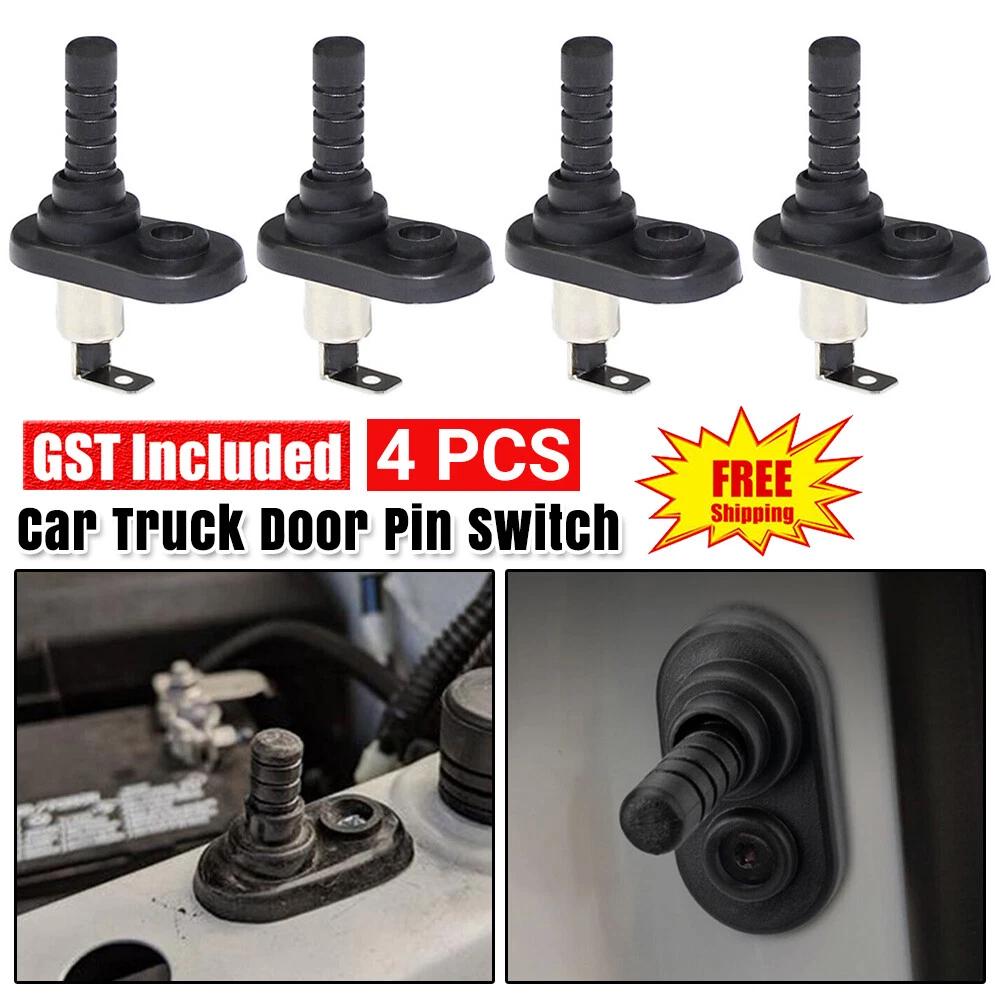 4PCS Car Truck Door Jamb Dome Light Hood Mount Pin Switch Universal Replacement
