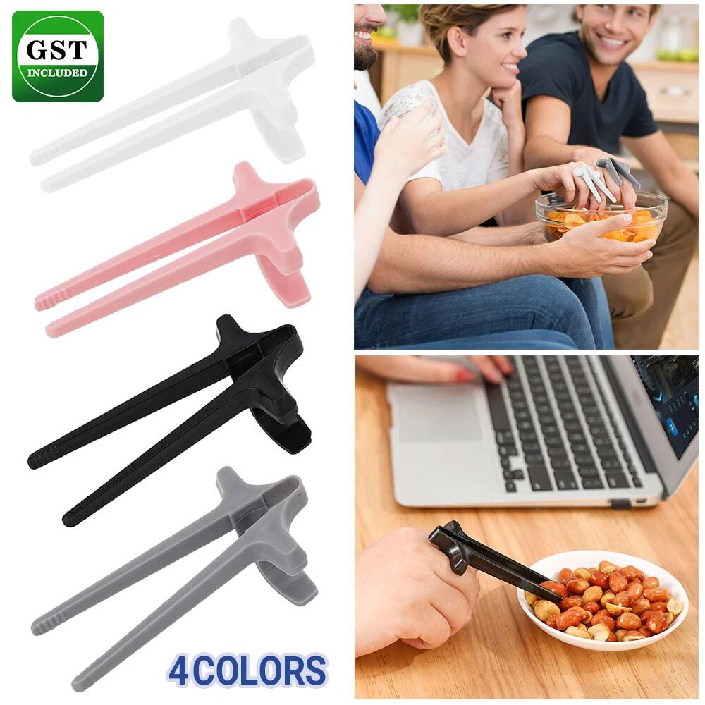 4PCS Finger Chopsticks Lazy Assistant Not Dirty Hand New Product Finger Tool AU