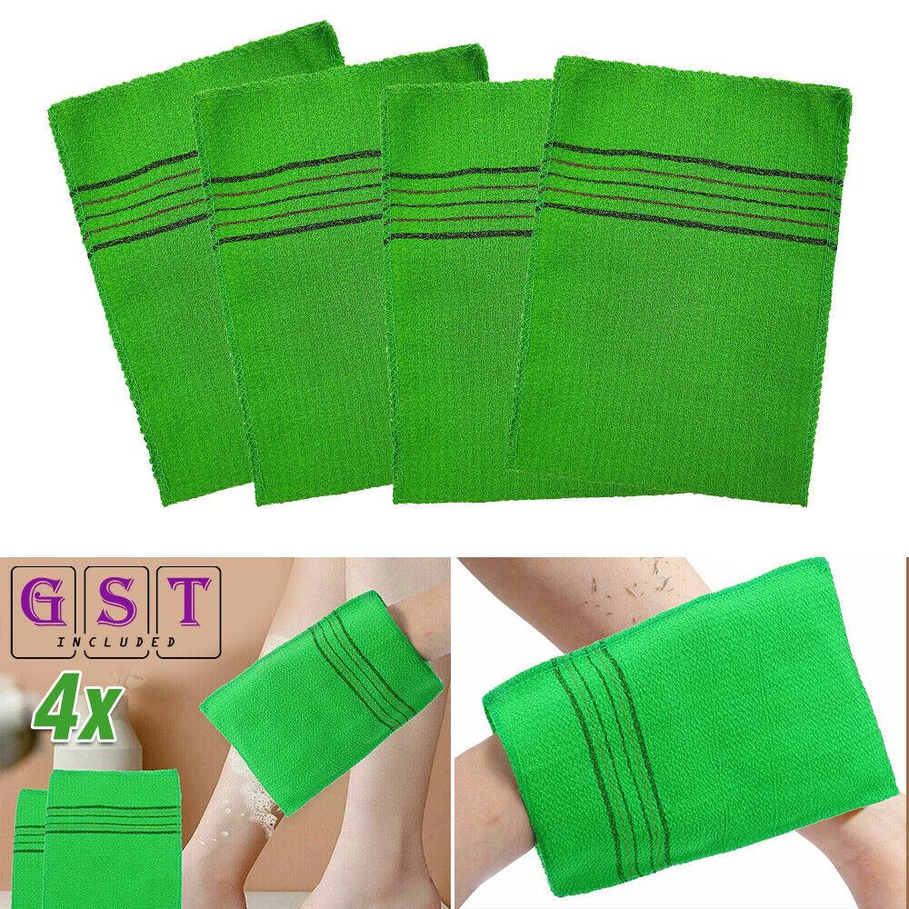 4PCS Korean Style Towel Exfoliating Bath Washcloth Viscose Scrub Bath Mitten