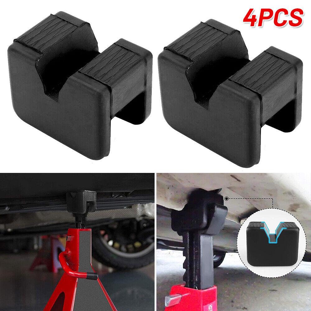 4Pcs Rubber Axle Jack Stand Pad Adapter Frame Rail Protector Slotted 2-3 Tons O - Image 3