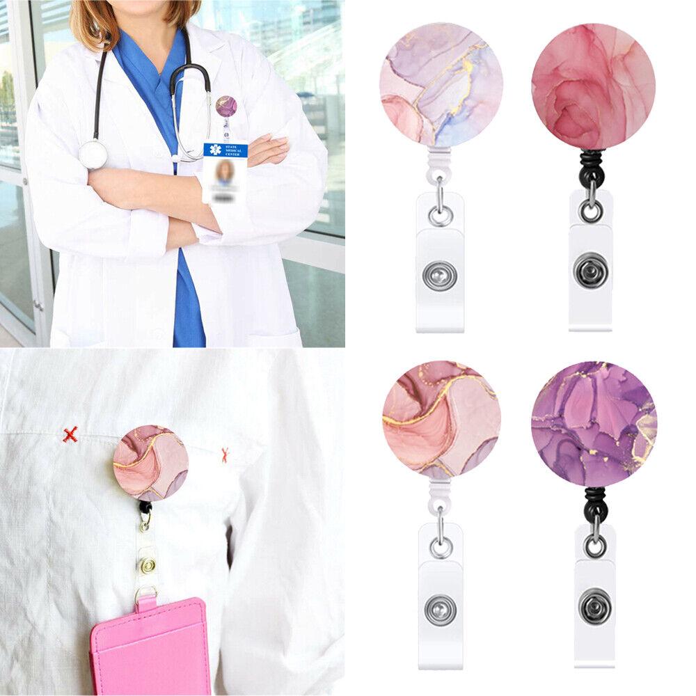 Hot Retractable Nurse Badge Reel Clip Holder Students Doctor ID Card Holders