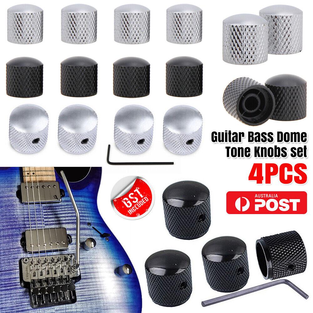 Metal Dome Guitar Knobs Volume Tone Control Replacement Electric Guitar Bass