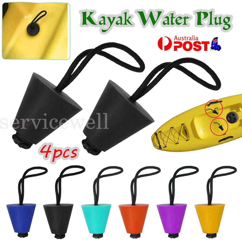 Universal Kayak Scupper Plug Kit Canoe Drain Holes Stopper Bung Accessories