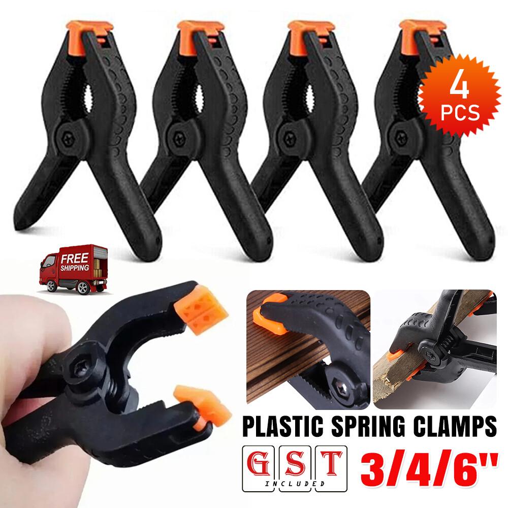 Spring Clamps Strong Grip Swiveling Jaws Smooth Edges 3/4/6  Nylon Clip