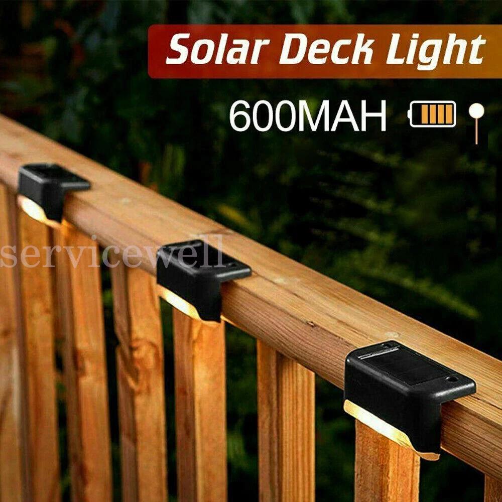 Solar Stairs Step Lights Outdoor Garden Deck Patio Pathway Fence Lamp - Image 6