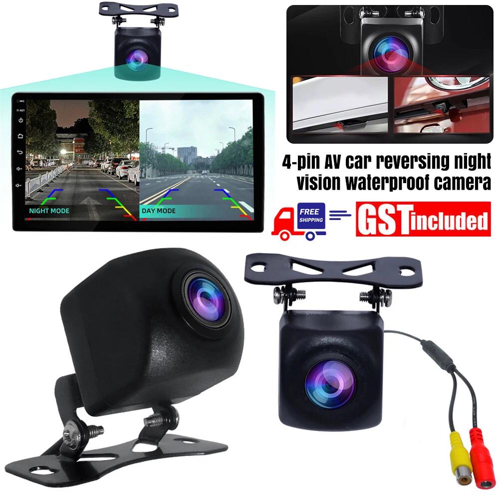 4 Pin Reverse Camera Car Rear View Backup Parking HD Night Vision Cam Waterproof