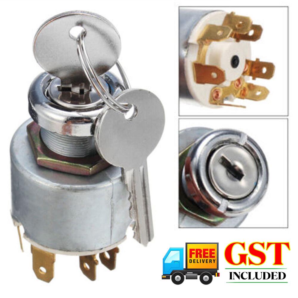 4 Position Ignition Lock Cylinder Switch Key 12V For SPB501 Car Boat Motorcycle