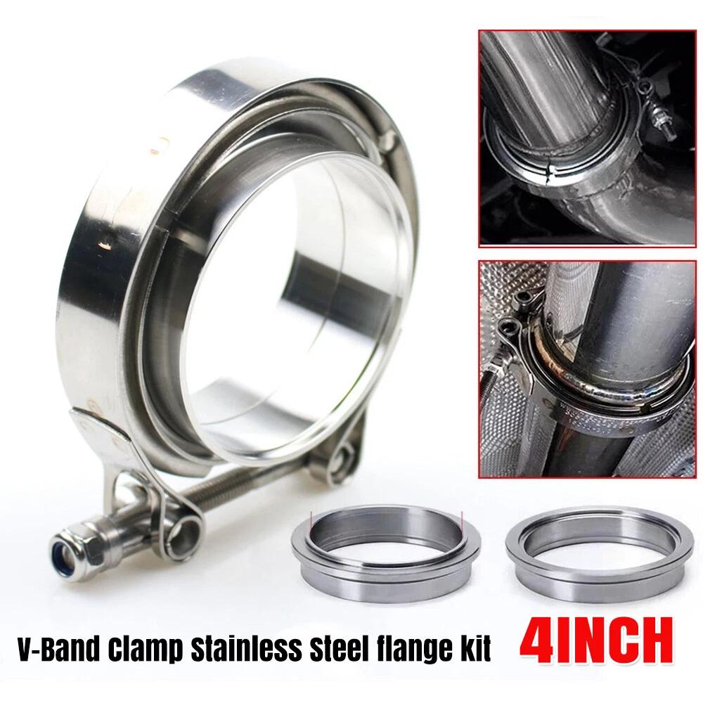4  inch 102mm V-Band Vband Clamp Stainless Steel Flange turbo exhaust downpipe