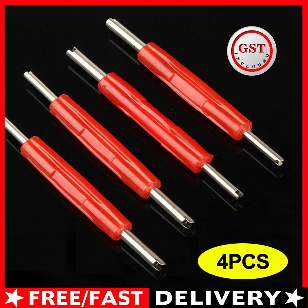 4pcs Tyre Valve Stem Remover Removal Repair Tool Key Bike Motorcycle Vehicles