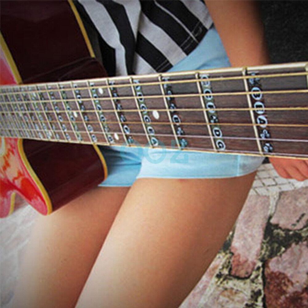 4x Guitar Fretboard Note Labels Fret Sticker For Electric Guitar Bass - Image 2