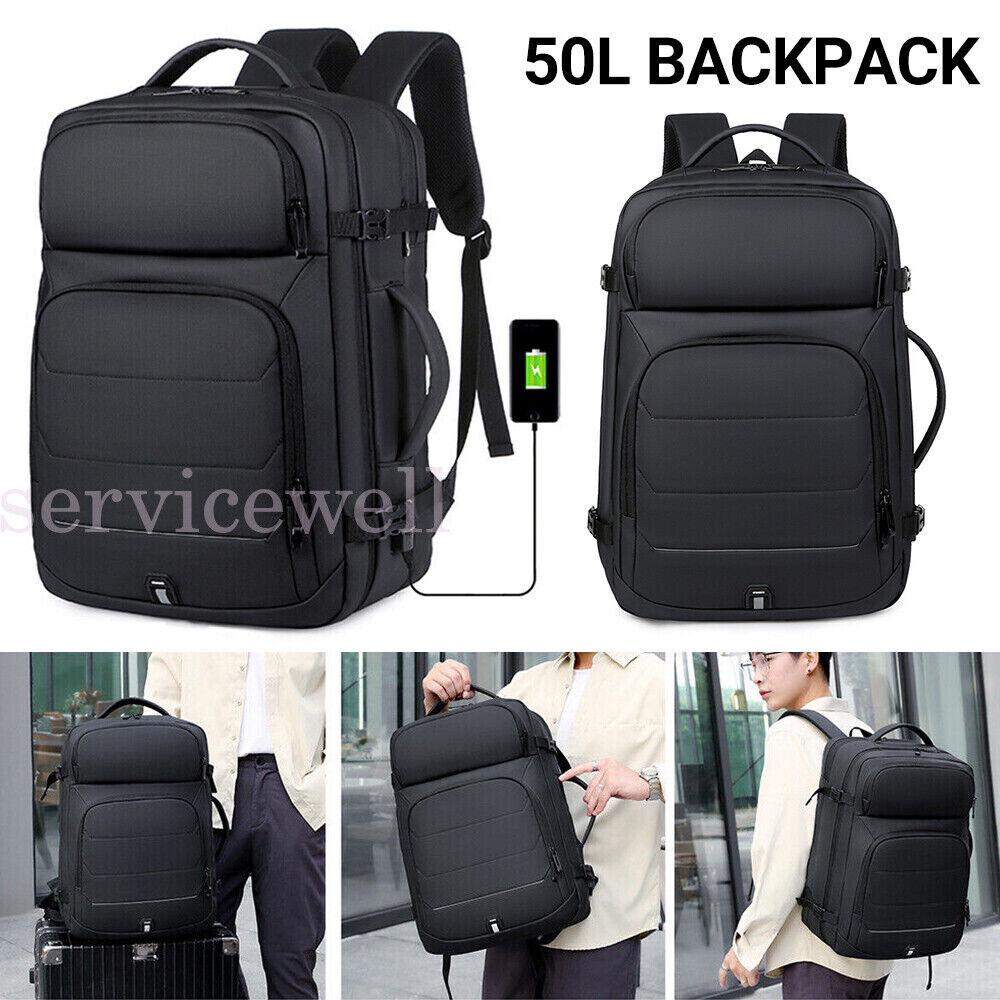 50L Men Women Travel Backpack Laptop Backpack Waterproof Business Bag School Bag - Image 3