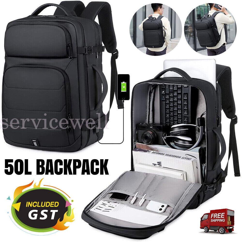 50L Men Women Travel Backpack Laptop Backpack Waterproof Business Bag School Bag