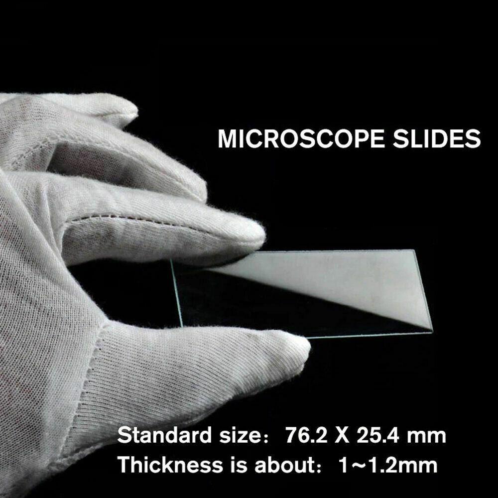 50PCS Blank Microscope Slides with 100 Square Cover Glass For Optical Instrument - Image 6