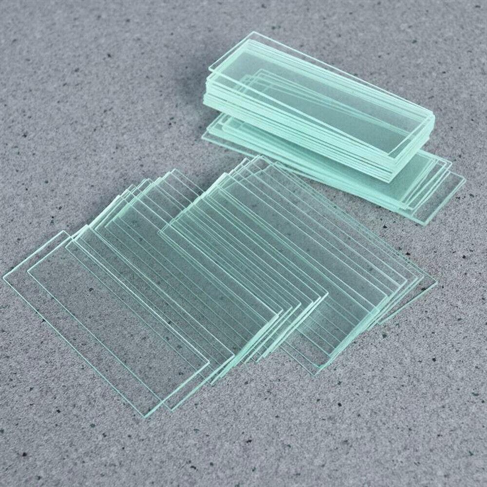 50PCS Blank Microscope Slides with 100 Square Cover Glass For Optical Instrument - Image 3