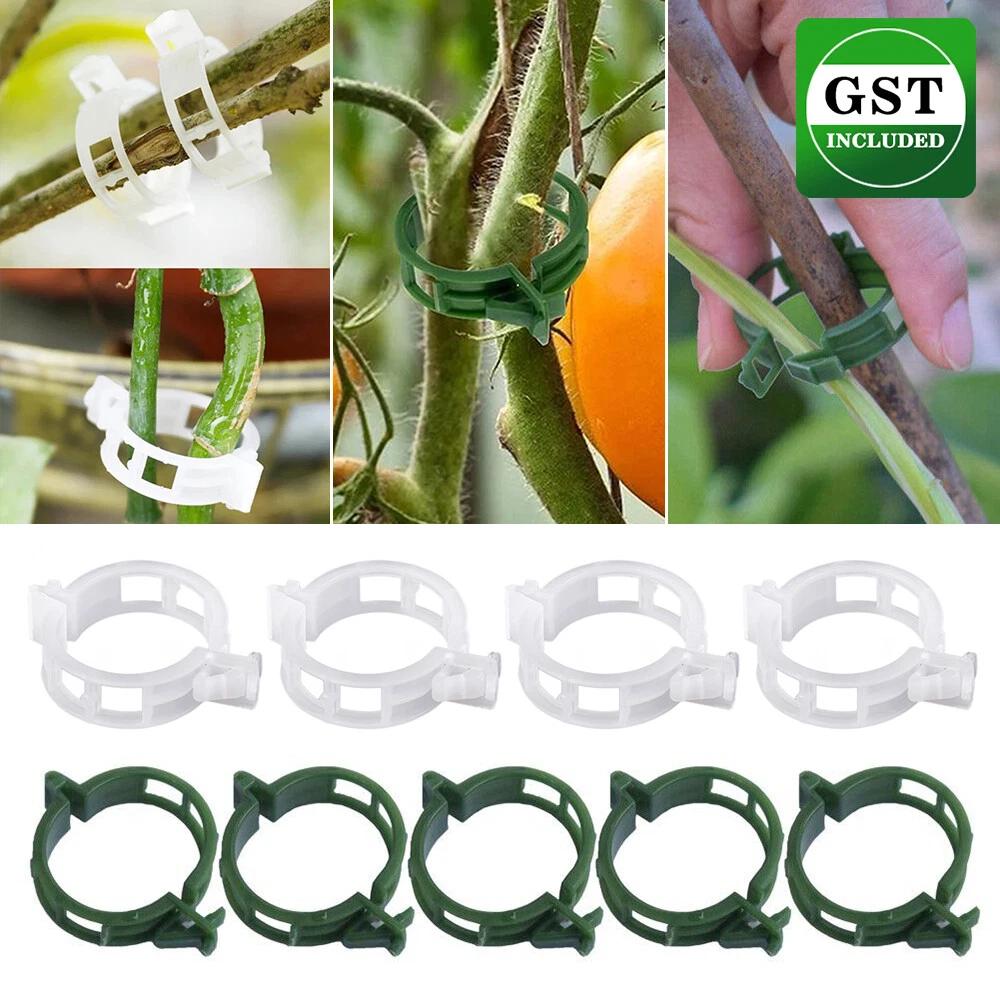 Tomato Greenhouse Ties Veggie Plant Support Clips Garden trellis Stake