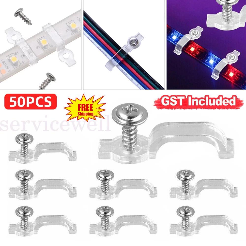 LED Strip Light Holder Fixing Clip Connector Mounting Brackets