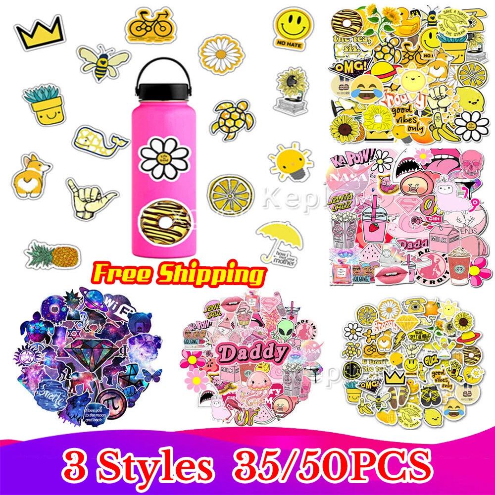 VSCO Stickers for Hydro Flask / Pure Vida Water Bottle Laptop Skateboard