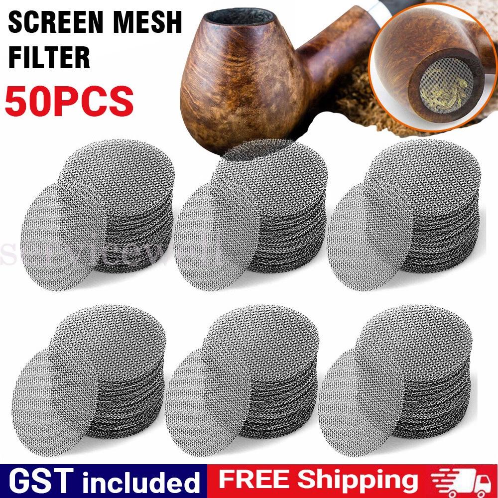 50 X FINE MESH Alternative Screens Filter 19mm Steel Dry herb