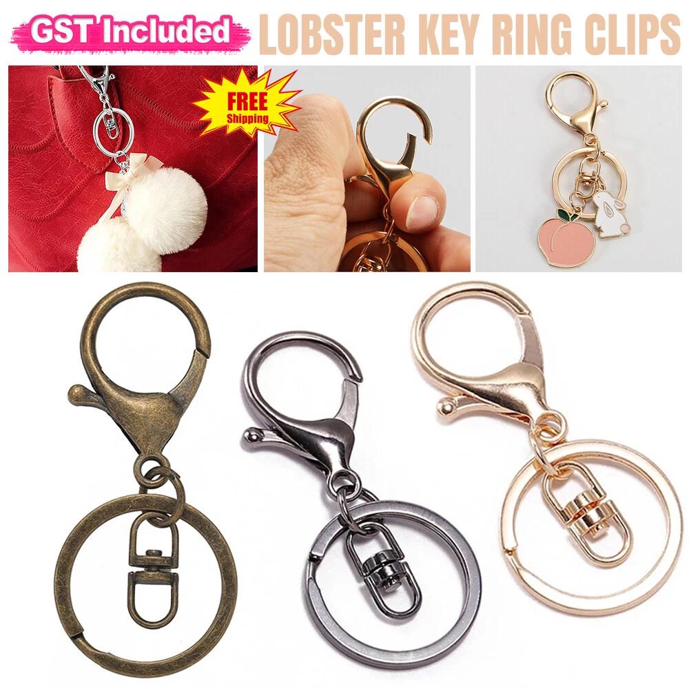Swivel Keyring Lobster Clasps Keychain Key Ring Clasp Lanyard Trigger Clips