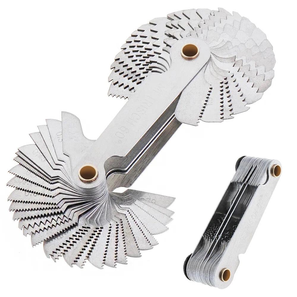 52 Blades Screw Thread Gauge Angle 60° Metric 55° Imperial Tap Pitch Inspection - Image 3